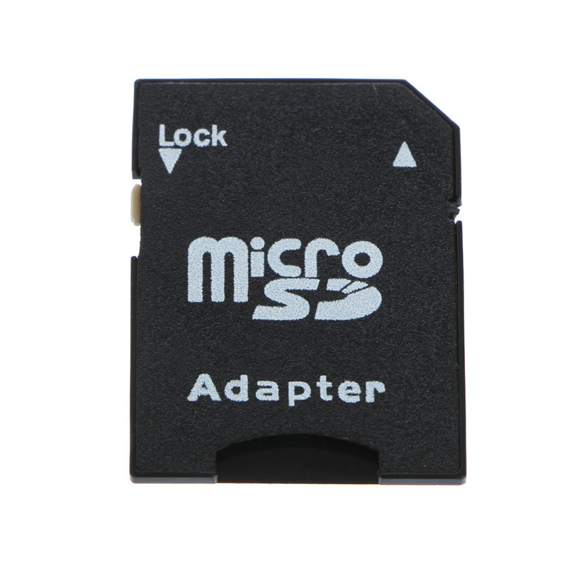 5 stk/pakke micro sd transflash tf til sd sdhc hukommelseskort adapter konverter sort