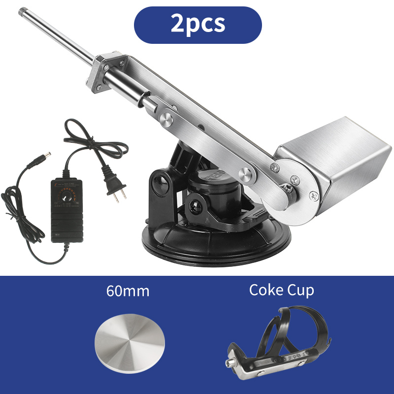 45mm-  dc12-24v lineær aktuator med stempelmotor, justerbar stempelmotor: Sort / 23mm