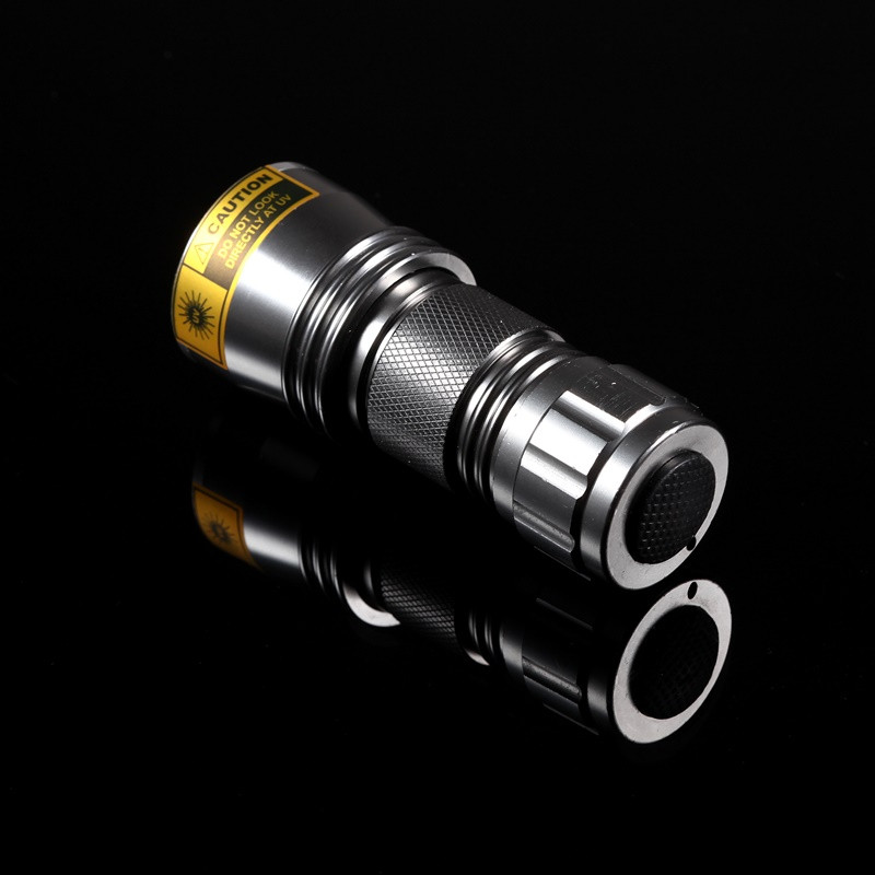 Alonefire 21 ledet uv lys 395-400nm ledet uv lommelykt fakkel lampe uv klebende gjeting reisesikkerhet uv deteksjon aaa