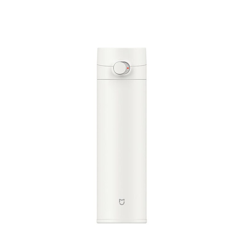Xiaomi-taza de agua Mijia 2 Original, termo de 480mL para mantener el calor/frío, botella portátil de viaje, de bloqueo de acero inoxidable 316L: white