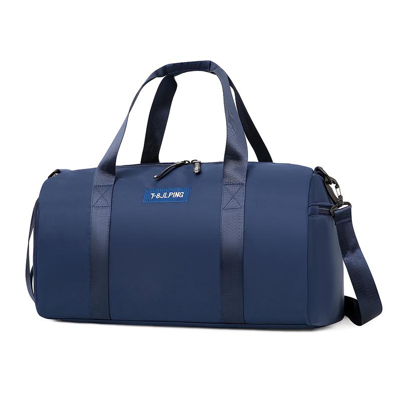 Oxford mænd rejse cross body taske stor kapacitet mandlig tøj opbevaring skuldertaske hombre bolsa de deporte con: Blå