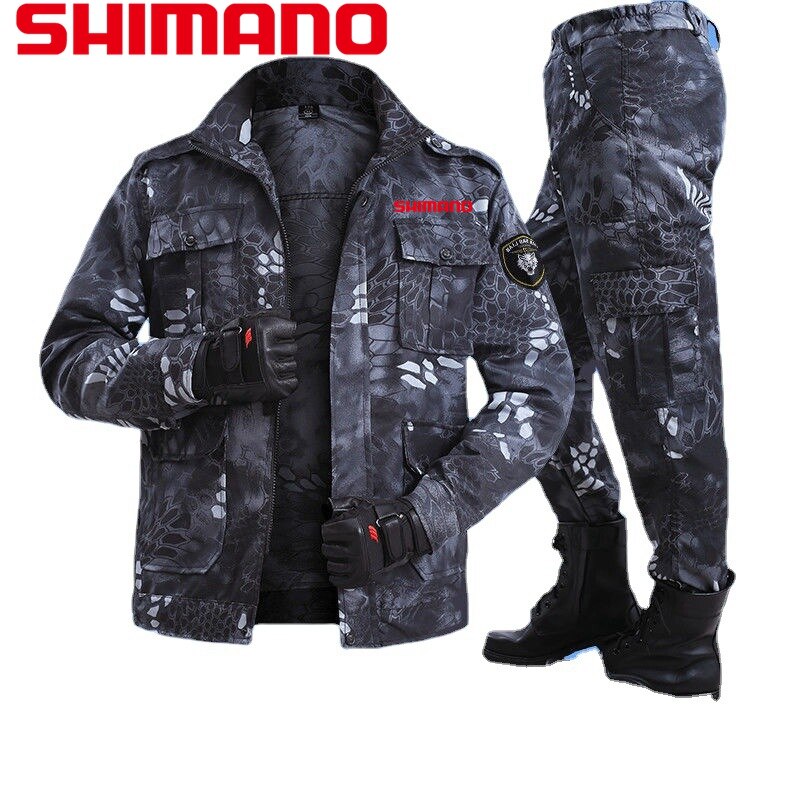 Shimano – combinaison de pêche d&#39;été, veste de Camouflage tactique, vêtements coupe-vent pour hommes, vêtements thermiques durables pour l&#39;extérieur, printemps