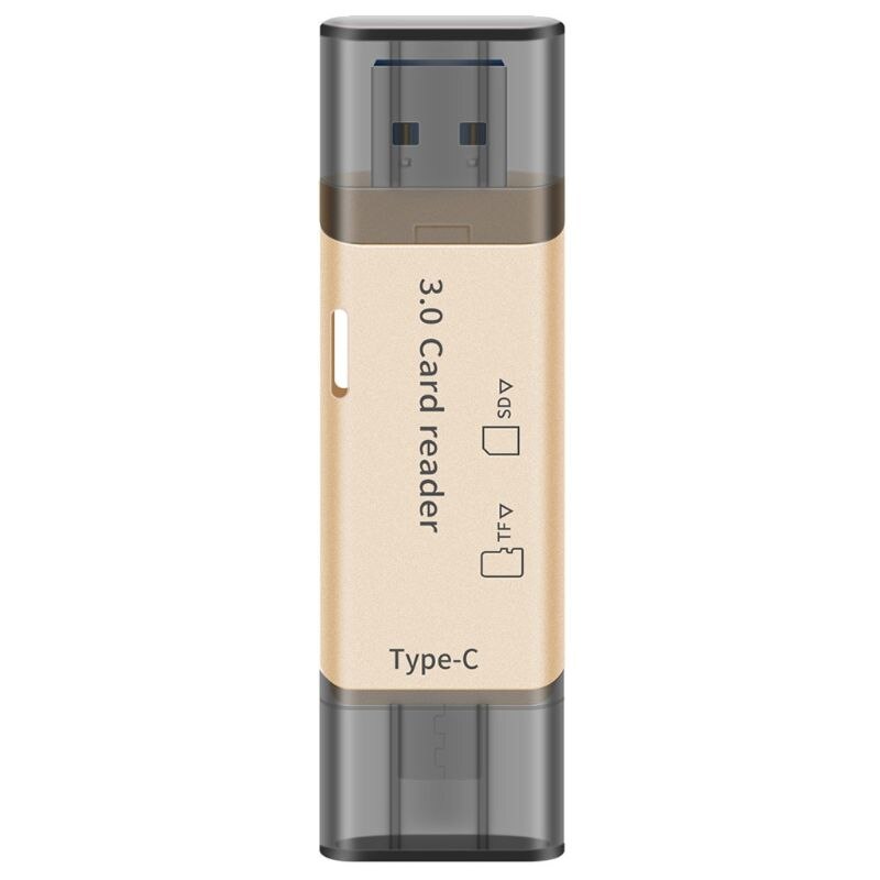 2in1 USB 3.0 Type C Dual Slot High Speed Adapter Micro SD TF SD Memory Card Reader For PC Laptop Computer Mobile Phone Tablet Ho
