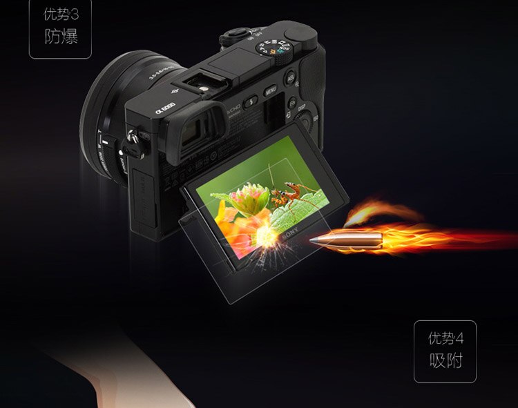 2 stk herdet glass til sony  rx100 iii iv v  rx100 vi rx100 vii anti-opptøyer 9h skjermbeskyttelsesfilm