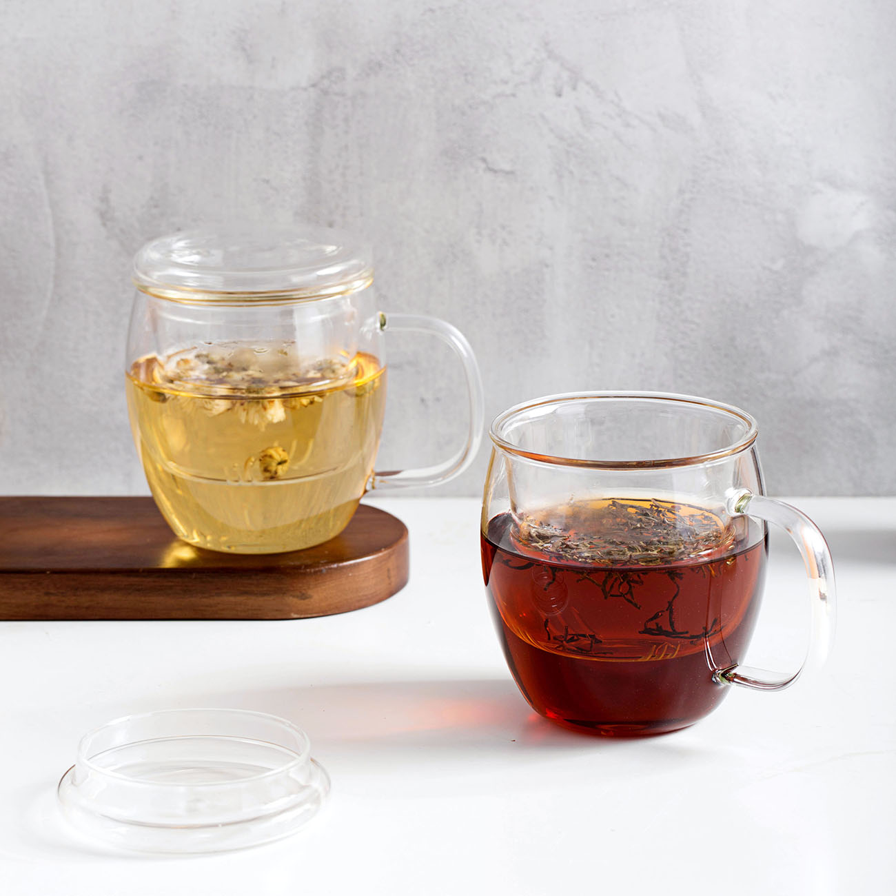 500ML Glas Thee Beker met Thee Filter Zeef Theepot met Deksel Zetgroep Drinken Glas Koffie Melk Sap Mok Thuis kantoor Dinkware