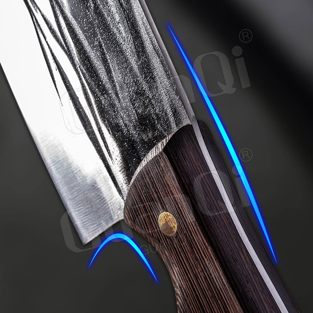 Forged Clad Steel Handmade Butcher Cleaver Kitchen Knives Stainless Steel Cleaver Butcher Knife Full Tang Handmade Chef Knives