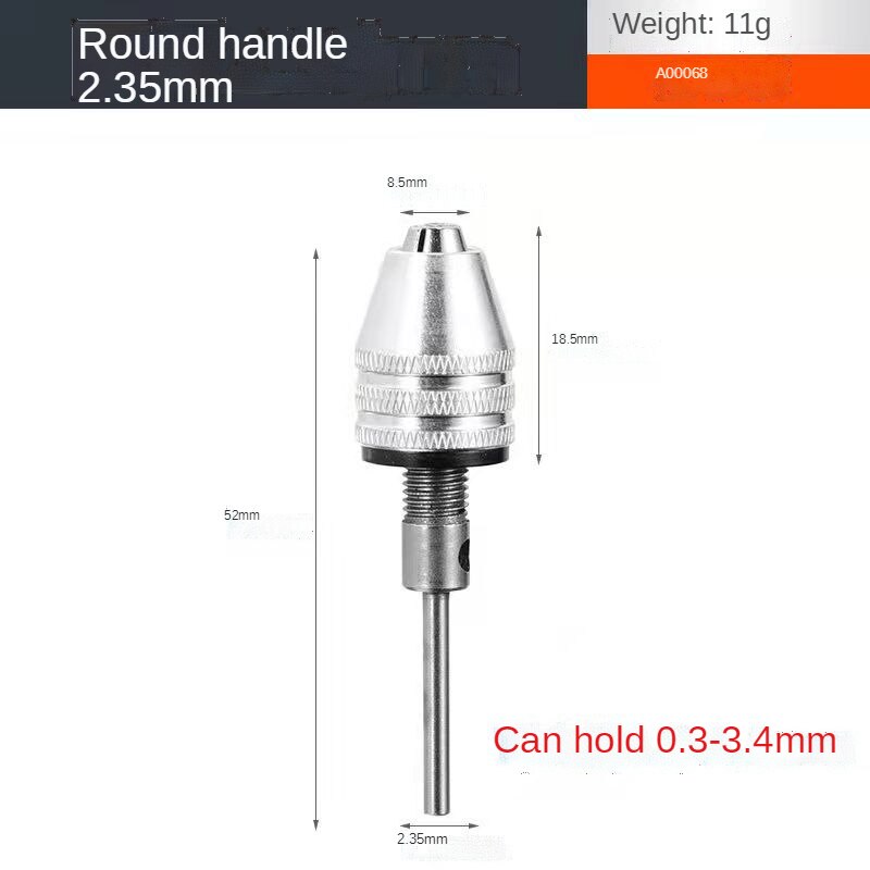 -Selling Fast Three-Claw Chuck Hexagonal Handle Electric Drill Conversion Joint Twist Drill Chuck Electric Grinder Drill Chuc: Red