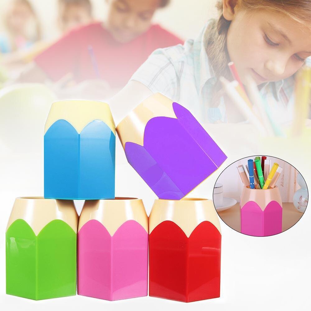 Novedad de , jarrón para bolígrafos, bote para lápices, soporte para brochas de maquillaje, artículos de papelería, contenedor para ordenar, suministros de oficina