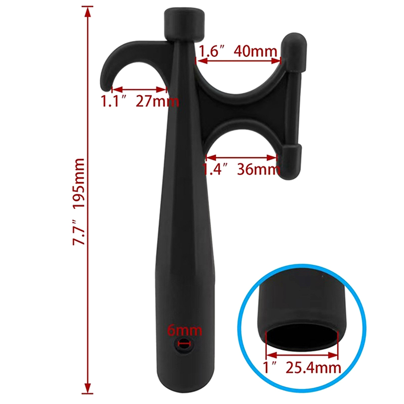 Nylon Boat Hook Rust-Resistant Boats Hook Head End For Mooring Yacht Nylon Mooring Boat Hook Head Replace Top Boat Accessories: Default Title
