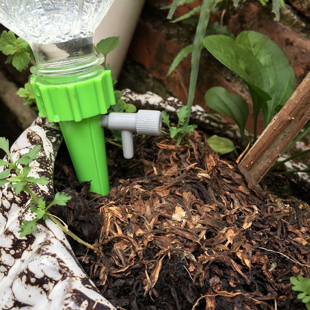 1/2/4/6/8/10pcs Self-contained Auto Drip Irrigation Watering System Automatic Watering Spike for Plants Flower Indoor Household