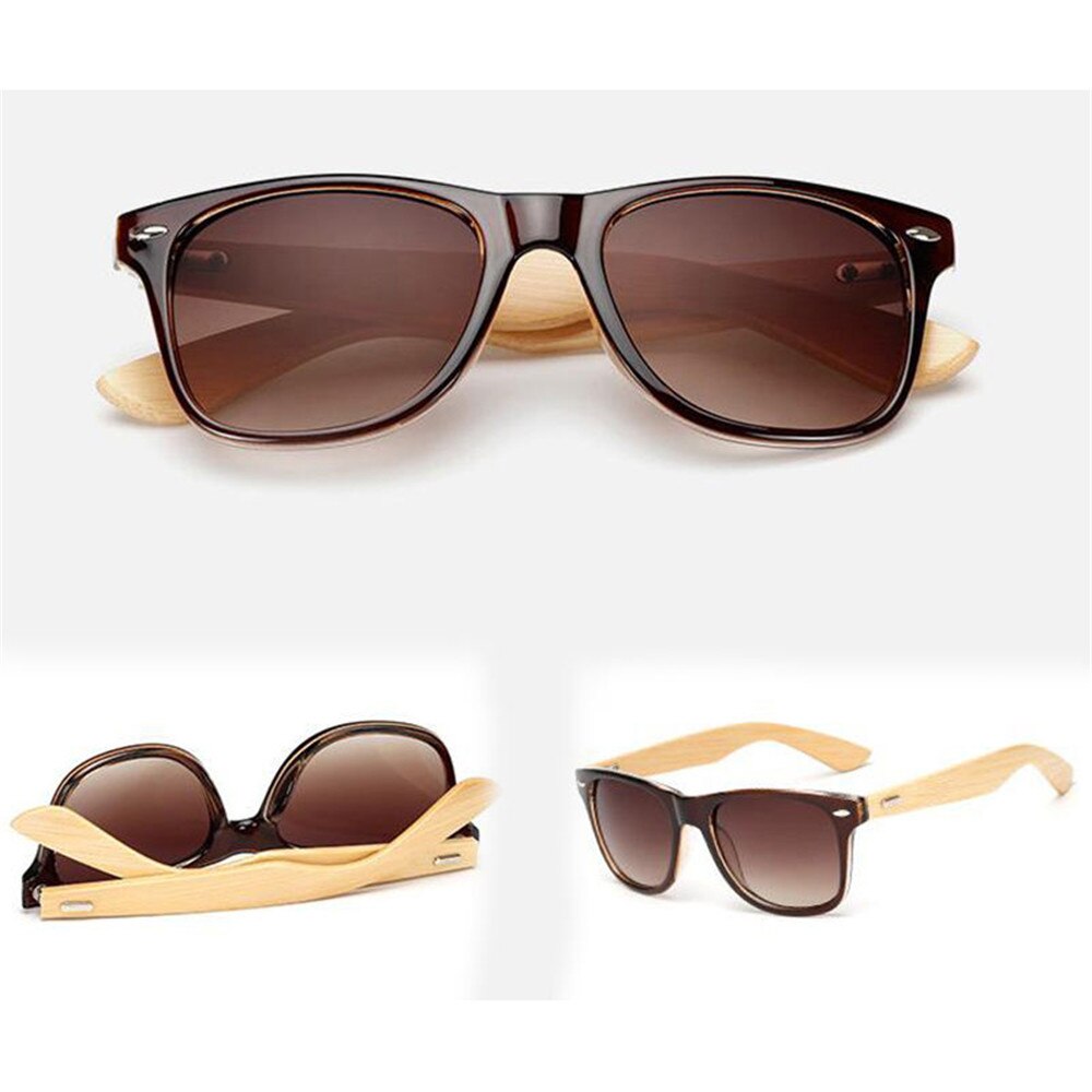 2019 nova retro polarizado óculos de sol das mulheres dos homens viagens esporte moda design da marca de bambu moldura de madeira óculos de sol para as mulheres: Dark brown