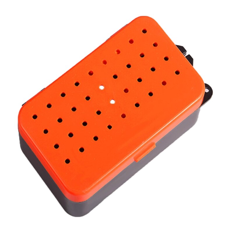 Caja de almacenamiento de cebos vivos para pesca, estuche organizador de almacenamiento de gusanos, transpirable y portátil: M