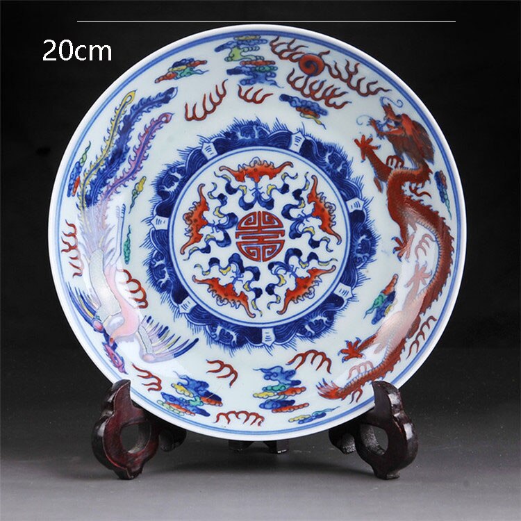 Jingdezhen Porcelain Plate Antique Porcelain Hand Painted Pastel Blue And White Ceramic Plate Hanging Plate Crafts