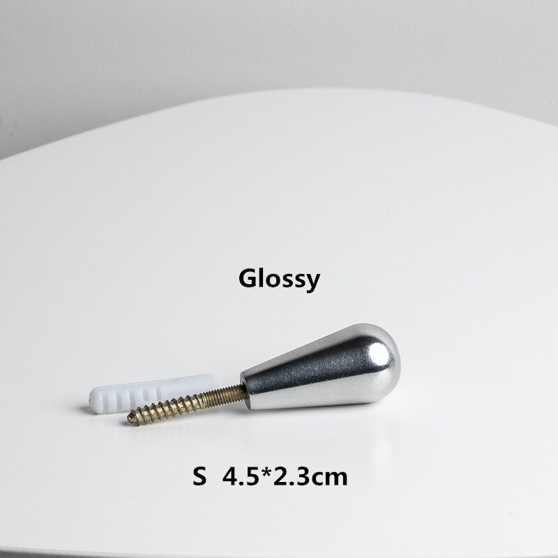 1 pcs Nordic stijl minimalistische creatieve haken woonkamer veranda decoratie messing jas haak haak enkele haak: A-S