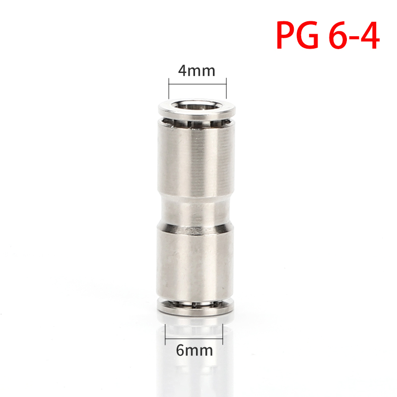 PU PG PE Brass Metal Pneumatic Quick Coupling 4 6 8 10 12mm Apply Air Compressor Hose High Pressure Connector High temperature: PG6-4