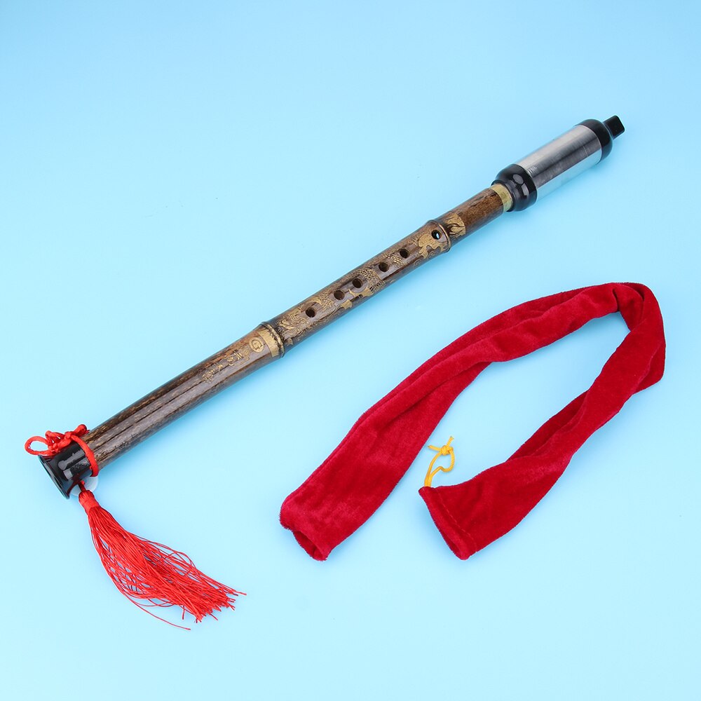 Traditional Dizi Flute - Purple Bamboo - G Key - 6 Holes - Chinese Musical Instrument