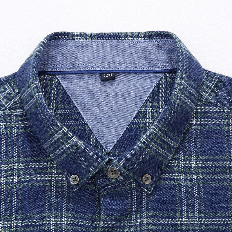 Tykke høst herre rutete fritidsskjorter med lange armer flanell pluss størrelse 2 xl 3 xl 4 xl 5 xl 6 xl 7 xl 8 xl 10xl