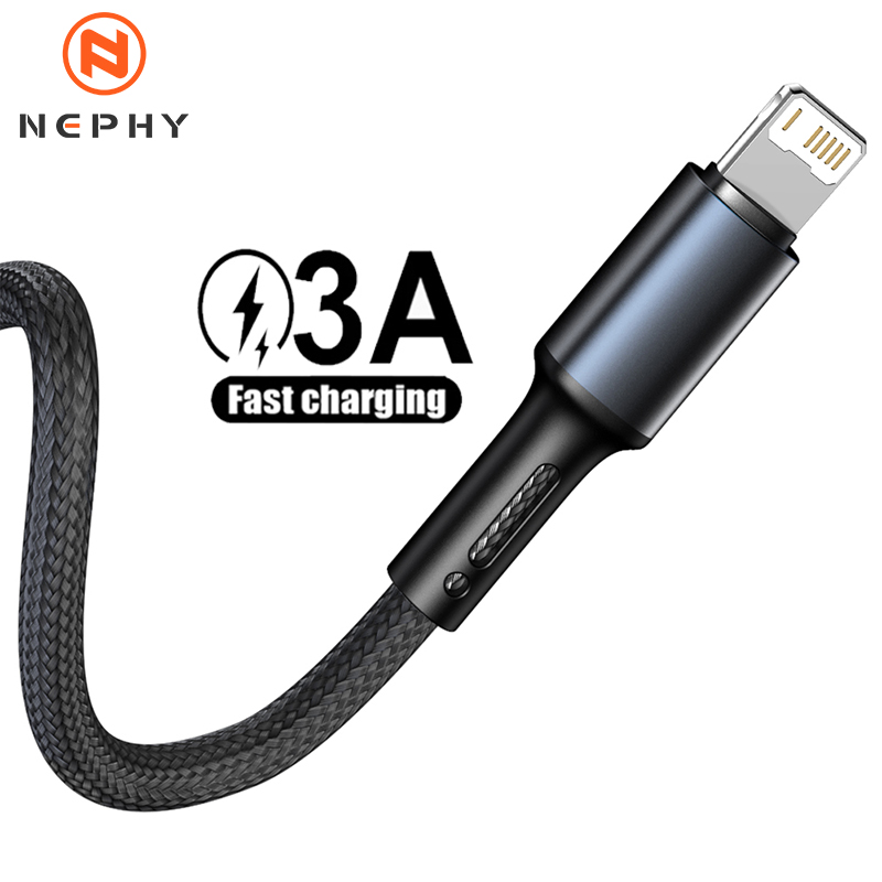 3a hurtigopladningsoplader usb-kabel til iphone 14 13 12 11 pro x xs max 5 6 s 7 8 plus apple ipad origin telefondatakabel ledning 2m 3m