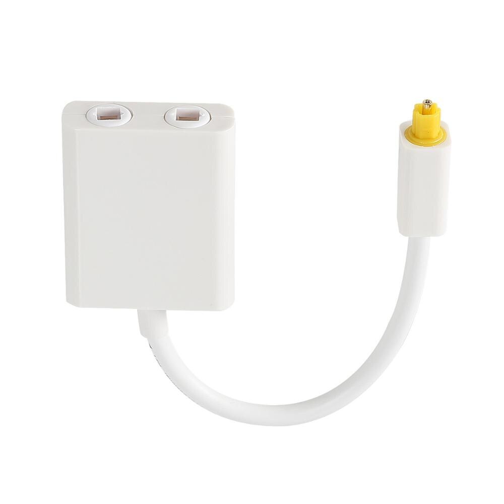 Adapter 1 Eingang 2 Ausgang Dual Hafen Toslink Eine Teilen Sich in Zwei Audio- Patchkabel Splitter Fiber Optik Audio- Kabel 1 in 2 aus: Weiß