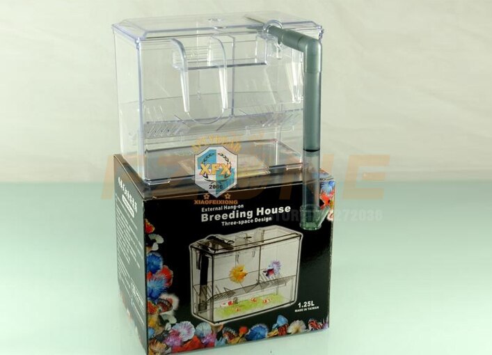 Boîte d'élevage de poissons, Aquarium, séparation des flux d'eau, réservoir de plantes: s 1.25l