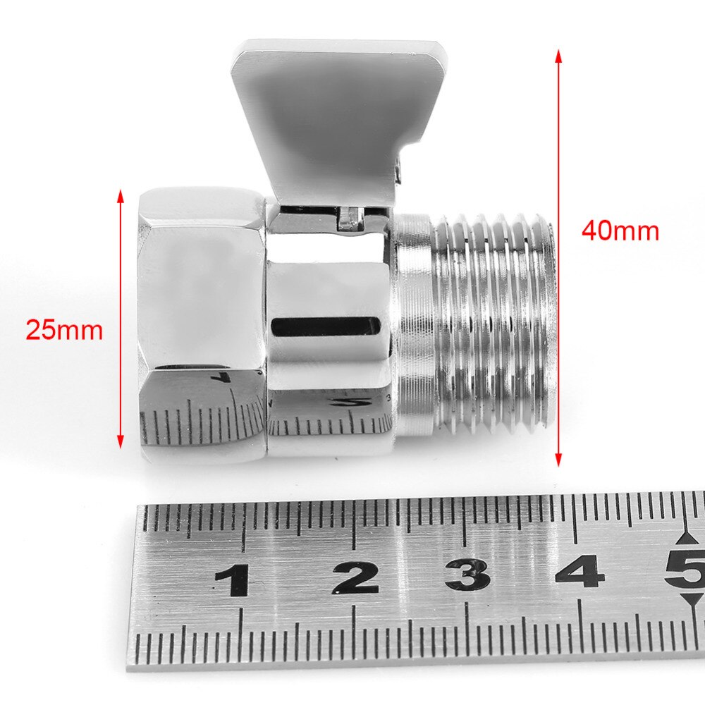 Shower Head Flow Control Valve Brass Shower Head Valve Shut OFF Valve Switch for Shower Head Hand Shower Bidet Sprayer