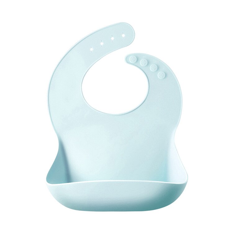Bavoirs en Silicone pour enfants | Vaisselle d'alimentation en Silicone pour bébés, bavoirs de bébé en bas âge, alimentation petit déjeuner: candy blue