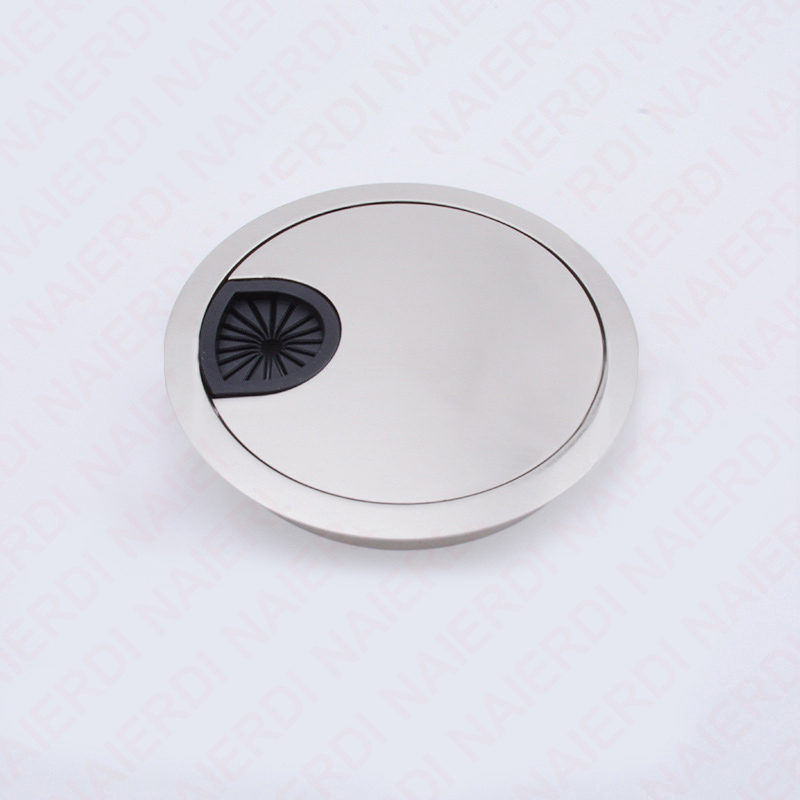 NAIERDI 50/53/60/80mm Cable Hole Cover Zinc Alloy Round Table Wire Hole Covers Outlet Port Computer Desk Grommet Line Holder: Bronze / 60mm