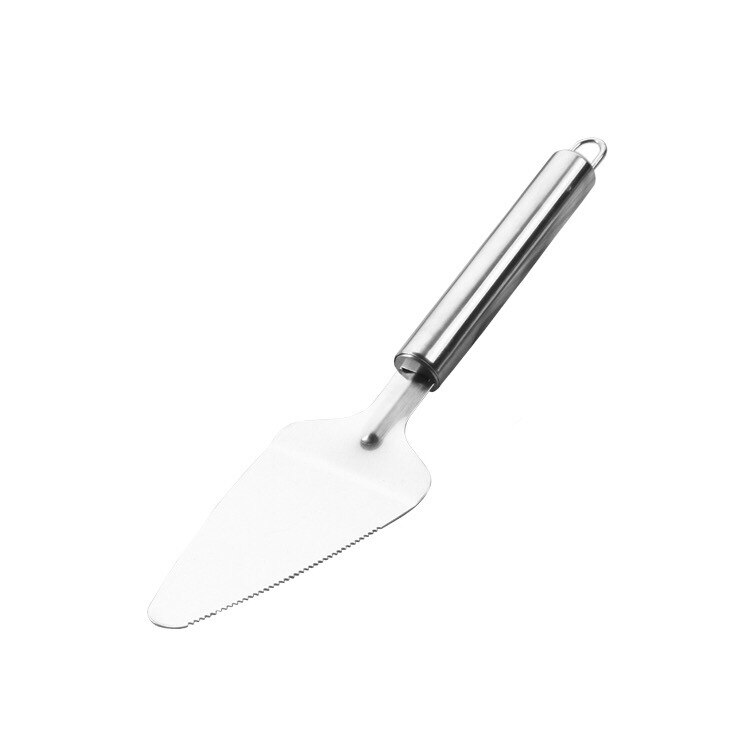 Køkken tilbehør rustfrit stål pizza enkelt hjul skære værktøj pizza kniv kage værktøj hjul brug vaffel cookies køkken gadgets: Kage skovl