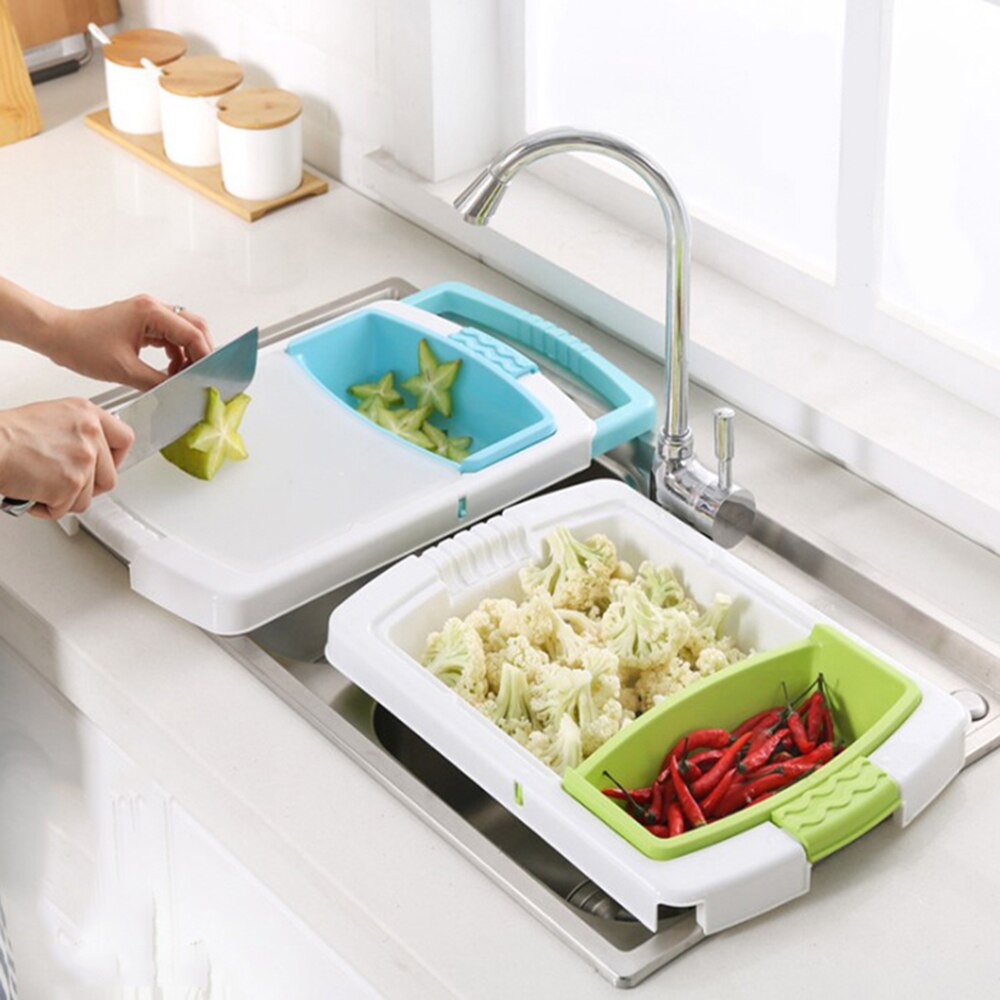 Kitchen Chopping Cutting Board Kitchen Chopping Boards Washing Basket Drain Kitchen Organizer Plastic Containers Kitchen Tools