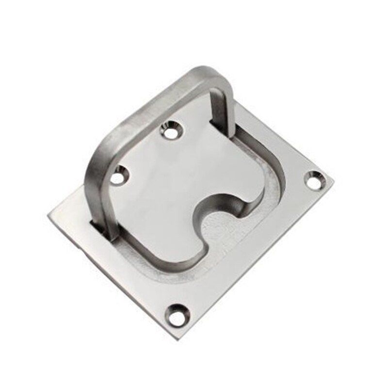 Boat Pull Flush Lift Ring Marine Grade 316 Stainless Steel Flush Lifting Boat Deck Hatches Handle Trap Door Latches: Silver