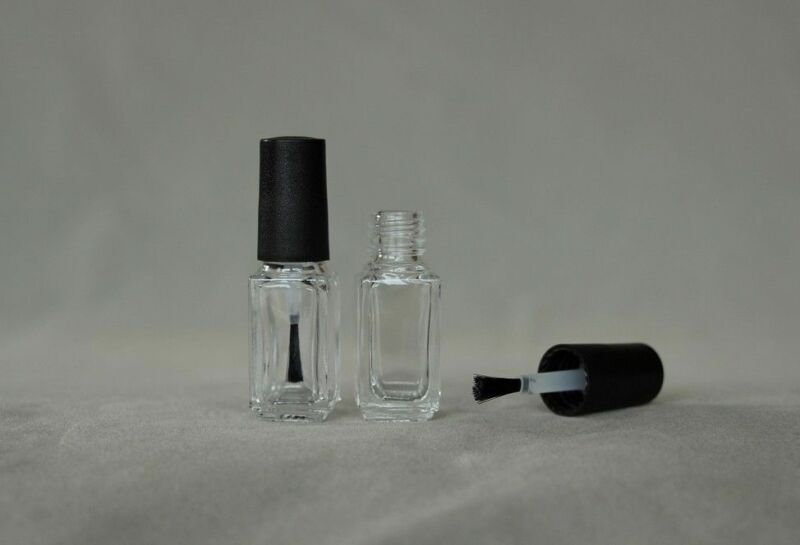 5ml tomme glas neglelak flaske med børste negle olie glasbeholder