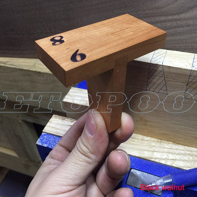 Holzbearbeitung Schwalbenschwanz Marker Japanischen Schwarz nussbaum Schwalbenschwanz Kennzeichnung Vorlage 1:5 1:8 90 Holz gemeinsam Messgerät Schwalbenschwanz führen Werkzeuge: B 6-8