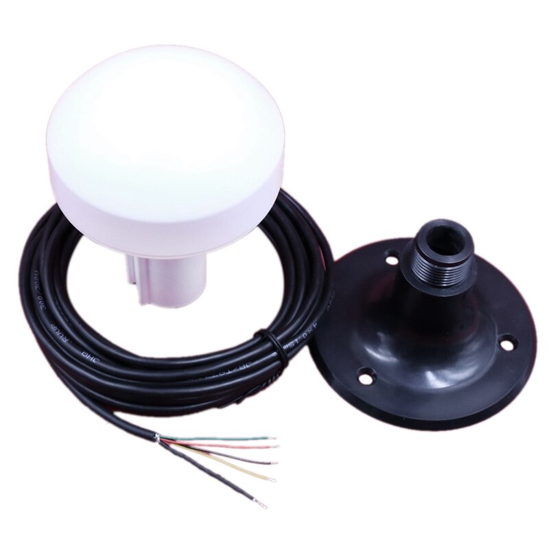 12V Nautical Receiver RS-232 Protocol Marine Boat Ship GPS Receiver Antenna Module NMEA 0183 4800Bps DIY Connector Plastic Base