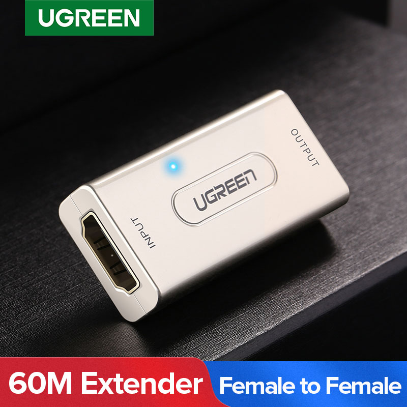 UGREEN HDMI Verlängerung Verstärker bis zu 10m 60m Signal Booster Aktive 1080P Weiblichen zu Weibliche HDCP HDMI zu HDMI Stecker HDMI Kabel