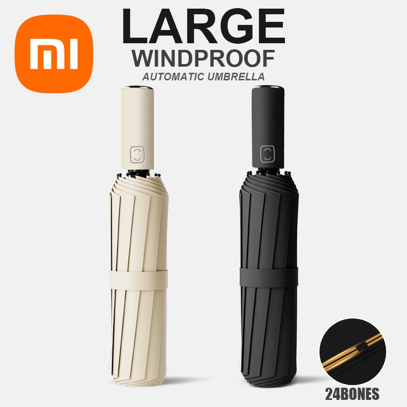 Fully Automatic Umbrella 24 Bone Reinforced Sunny And Rainy Dual-use 3-fold Umbrella Sun Protection Folding Sun Umbrella