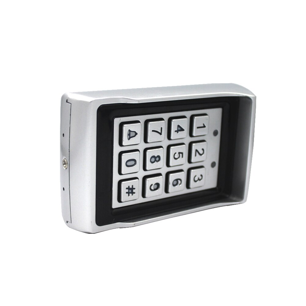 Carcasa de Metal para 1000 usuarios, teclado de tarjeta RFID de 125KHZ con retroiluminación, Control de puerta, sistema de Control de acceso de código independiente A07
