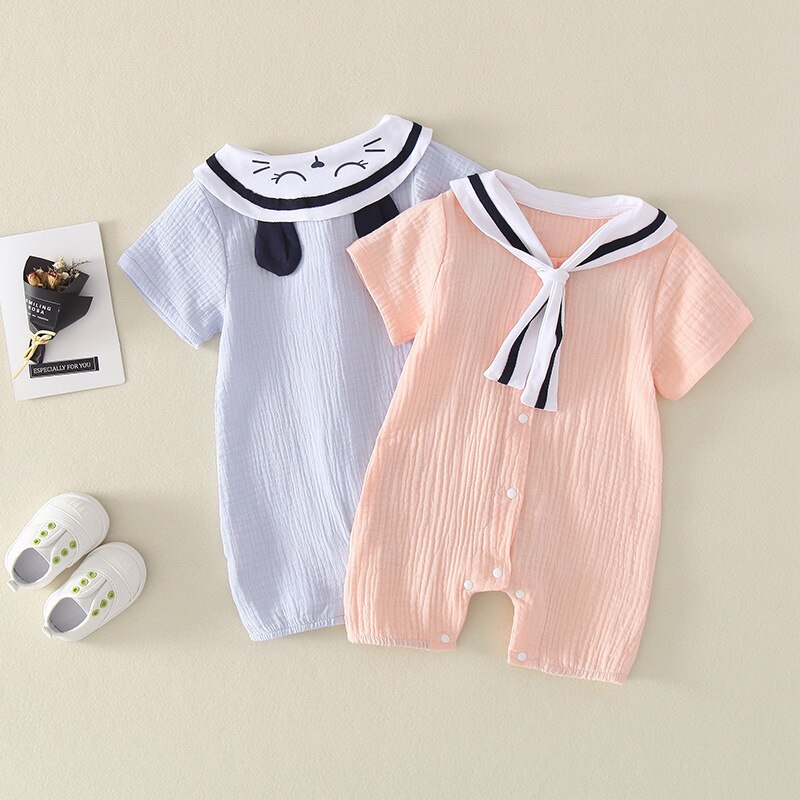 Baby Gaze Baby Spielanzug-overall Baby Kleidung Sommer Doppel Baumwolle Baby Kleidung Romper