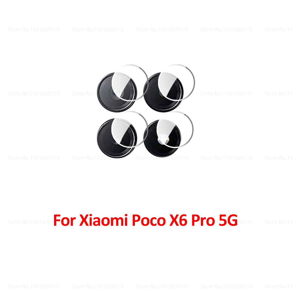 3-5 pièces couverture arrière de caméra pour Poco X7 Pro 5G protecteur de caméra lentille verre trempé Xiaomi Poco F7 Ultra X6 F6 M6 Pro 4G Film d'objectif: WHITE / Bundle1
