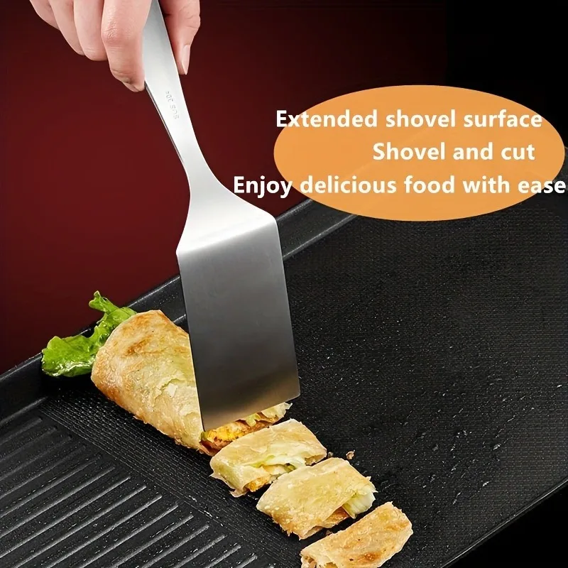 1 st, Grill Turner Spatel, Rvs Kleine Frituurschep, Mentale Koken Schop, Steak Schop, Pannenkoek Speciaal Gereedschap