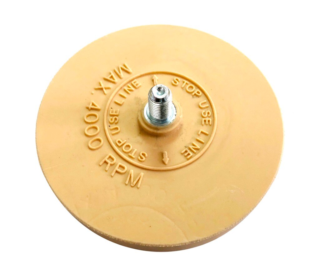 Pneumatic Tools Air Tire Buffer Tire Glue Yellow Remove Rubber Wheel Eraser Air Die Grinder Wheel 4 inch 90mm