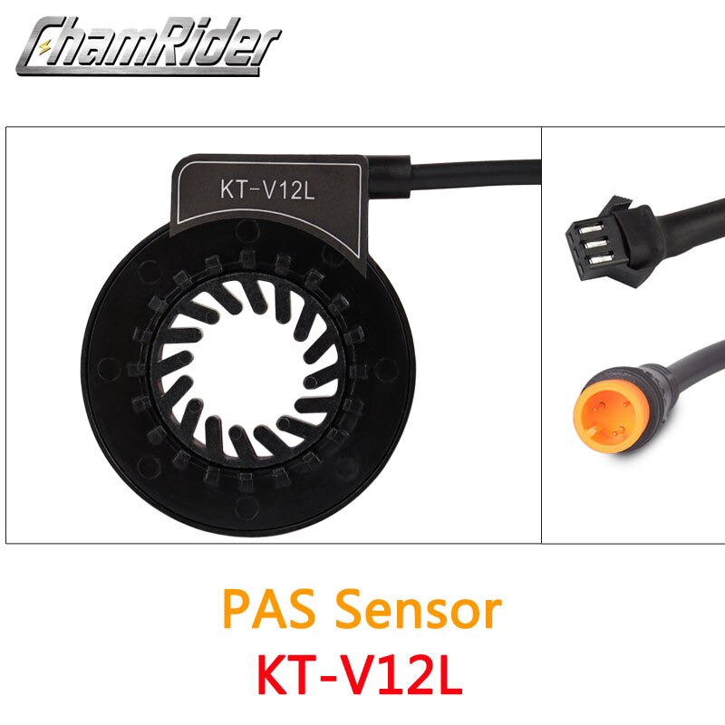 ChamRider KT PAS Pedal Assist Sensor V12L D12L BZ-4(8) BZ-10C Julet Waterproof Connector 6 Magnets Dual hall Sensors 12 Signals