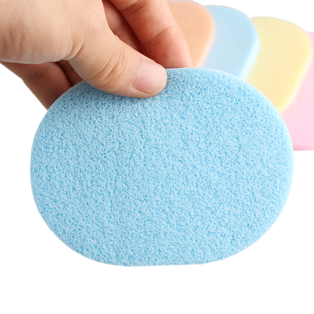 Esponja suave de 5 piezas para limpieza Facial, almohadilla de limpieza , exfoliante de Color aleatorio, herramienta cosmética