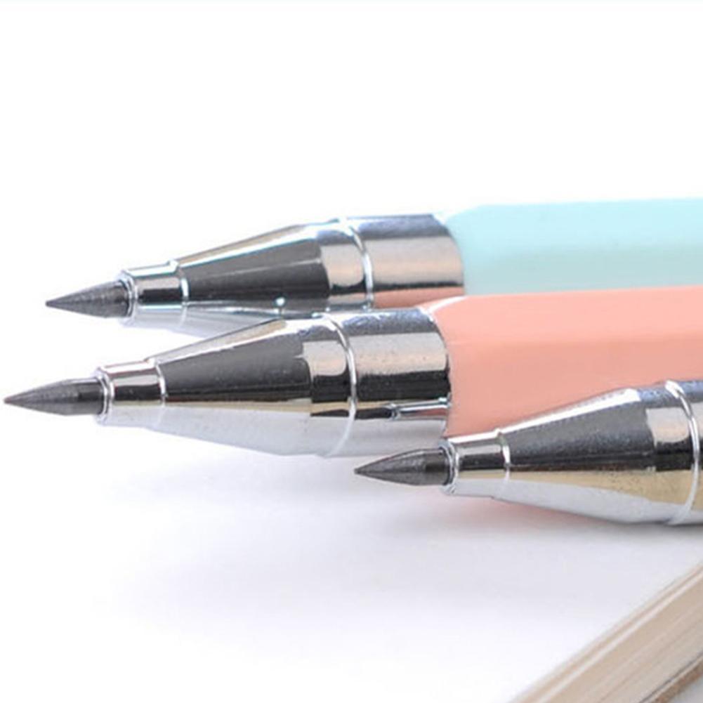 1 PC Random Candy Color Mechanical Pencil 2.0mm Pencils Pen For Writing Kids Girls School Office Supplies Stationery Pencils Pen