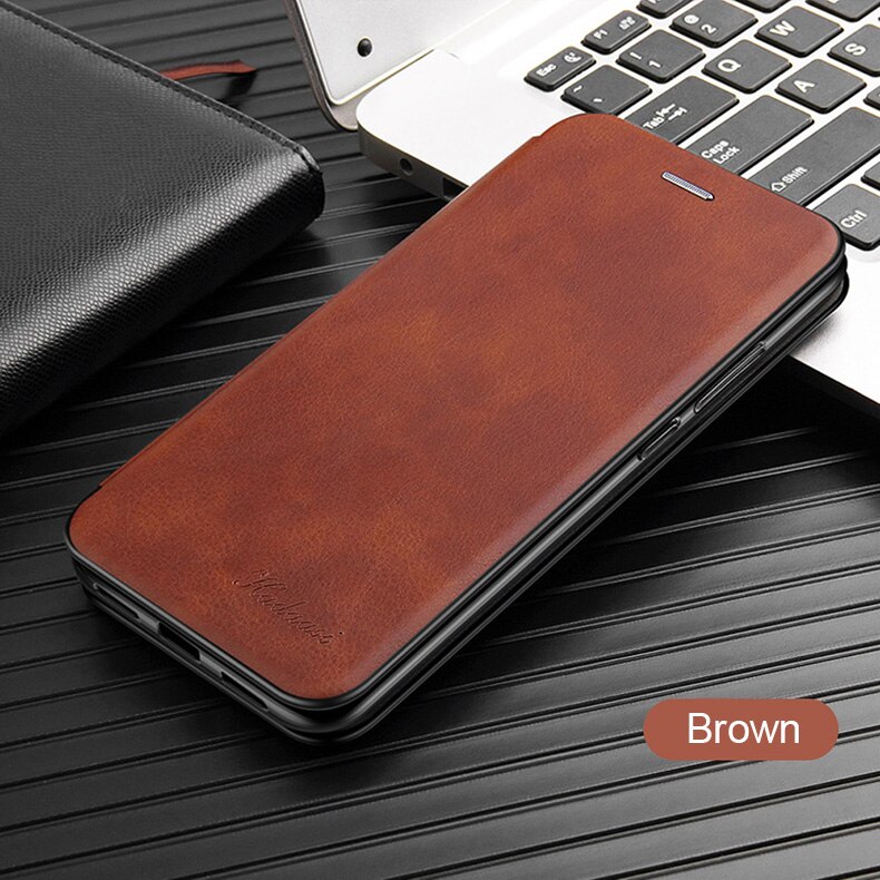 Em honra 30 pro caso de couro flip caso magnético para huawei honor 30 pro honor30 premium carteira suporte livro telefone capa coque: honor 30 / brown