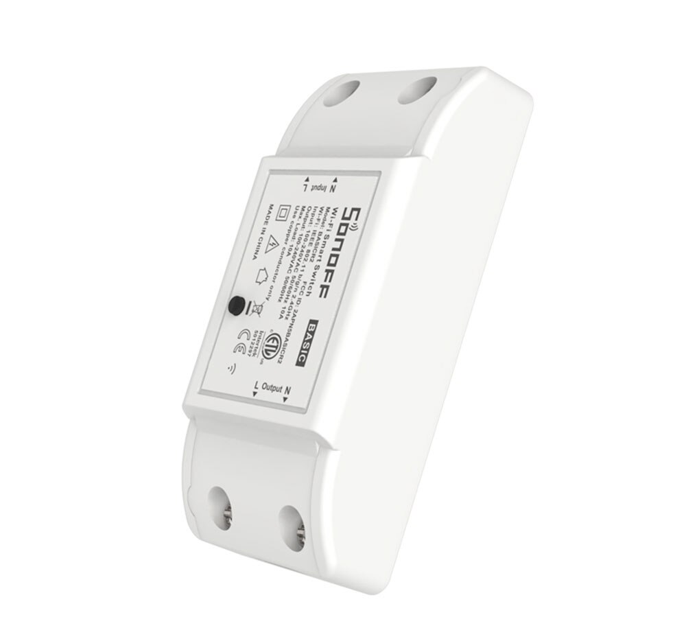 Itead Sonoff – Module de contrôleur de lumière à distance Basic R2, appareil intelligent, domotique sans fil, wifi, fonctionne avec Alexa et Google Home, eWeLink: Default Title
