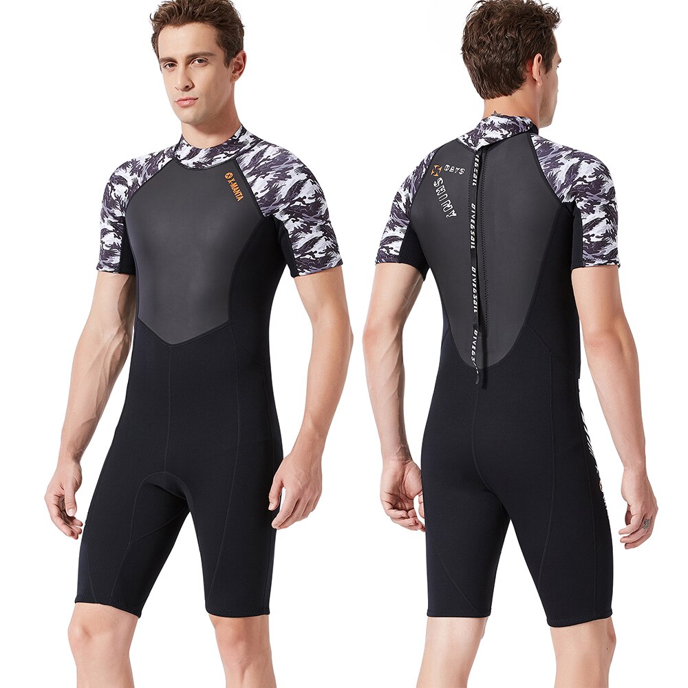 Lixada Men's Thermal Diving Suit 1.5MM / 3.0MM UV Protective Wetsuit Snorkeling Surfing Swimming Neoprene Fitting Diving