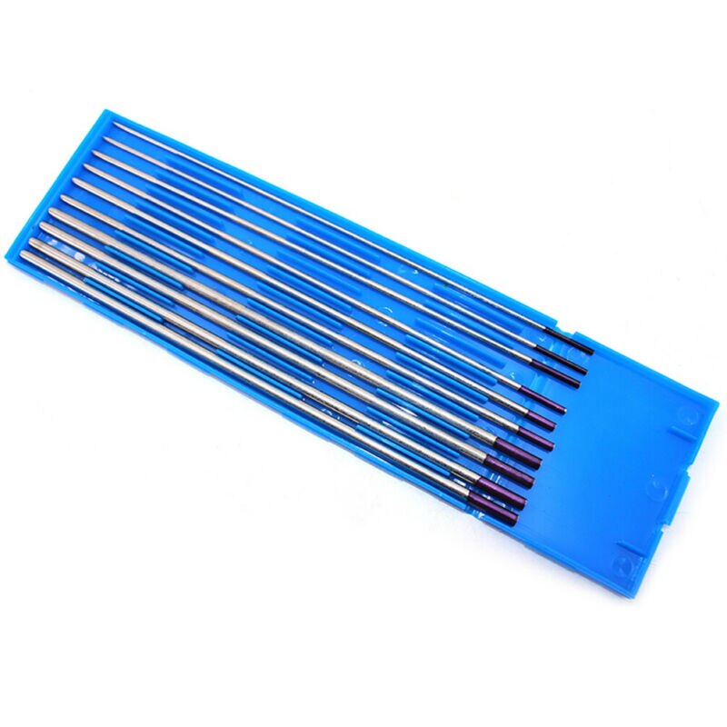 10PCS Composite Welding TIG Tungsten Electrode WES Purple Tip 1.0-4.0mm*175mm For Welding Of Carbon Steel Stainless Steel