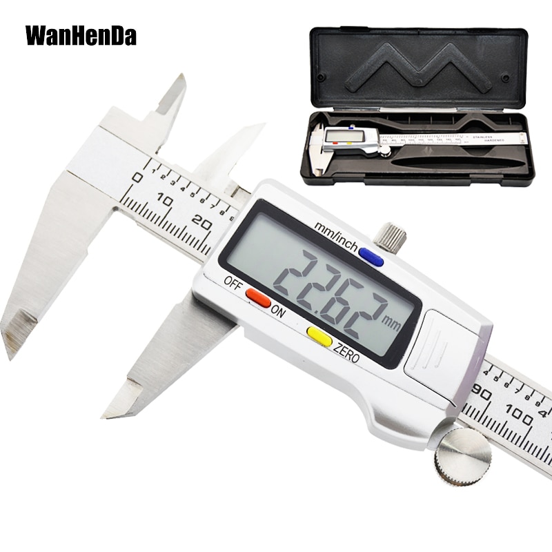 Measuring Tool Stainless Steel Digital Caliper 6 "150mm Messschieber paquimetro measuring instrument Vernier Calipers tools
