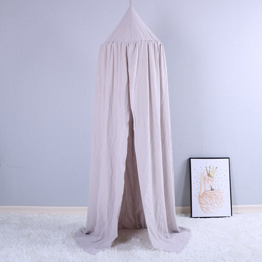 Lovely Baby Mosquito Net Photography Props Baby Room Decoration Home Bed Canopy Curtain Round Crib Netting Baby Tent Infant: 12