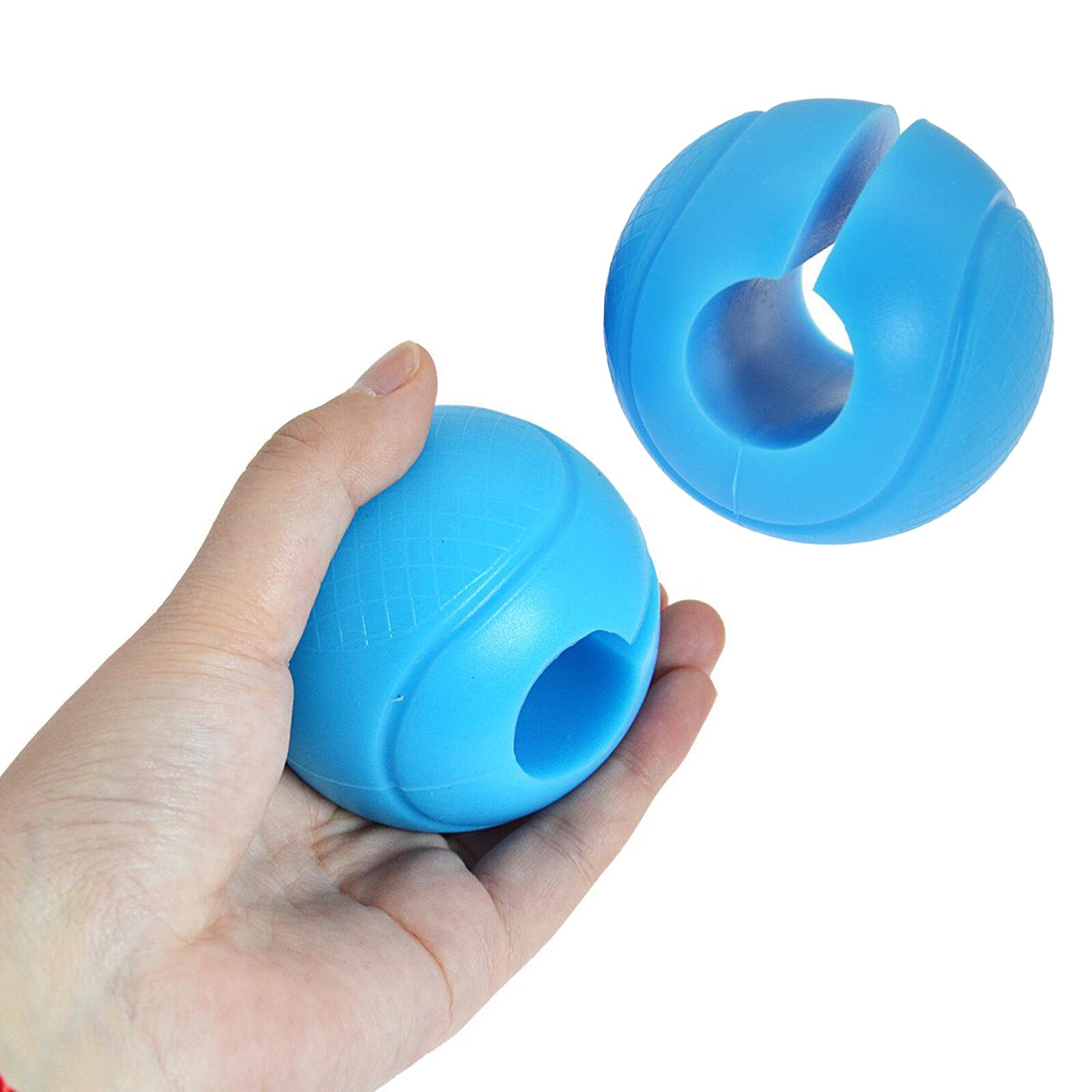 2x Barbell Grips - Thick Bar Fat Ball Grips for Weightlifting - Dumbbell Handles Stress Relieve Grip Hand Protector Adapter